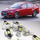 11×Xenon White LED Interior Light Kit for Mitsubishi Lancer Evo X 2008-2015