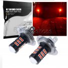 2Pcs Super Red H7 30-SMD 3030 LED Projector For Car Fog Light bulbs DRL Lamps