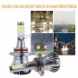 2PCS 9005 24W Dual Color Fog Driving Lights Bulbs H10 9145 Amber Ice Blue White