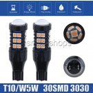 2pcs Purple Pink Car Parking Lights T10 2825 2821 W5W 30 SMD 3030 LED Bulbs 12V