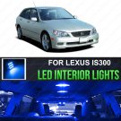 12pcs Ultra Blue Interior LED Lights Package For 2001-2005 Lexus IS300 + TOOL