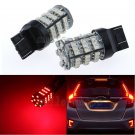 2pcs 7443 7440 Red 54-SMD Chip LED Turn Signal Blinker Corner Brake Lights Bulbs