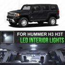 13pcs White LED Interior Bulb + License Plate Lights For 2006-2010 Hummer H3 H3T