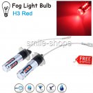 H3 15SMD 3030 Red Lights LED Car Driving For Fog Lamp Daytime Running Light Bulb