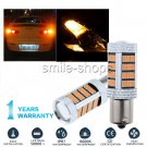 2pcs Amber 1156 P21W BA15S 92SMD 4014 Car Turn Signal Lights Indicator LED Bulbs