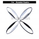 Car Chrome Door Handle Bowl Cavity Cover Trim Bezel For Hyundai Elantra