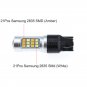 2pcs High Power 7443 Amber White Switchback 2835 42-LED Turn Signal Light Bulbs