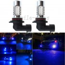 2pcs 9005 HB3 9140 11W Blue COB LED Fog Light Daytime Running Light Bulbs