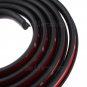 Universal 118" 300CM PVC Car Fender Extension Black Wheel Eyebrow Protector Lip