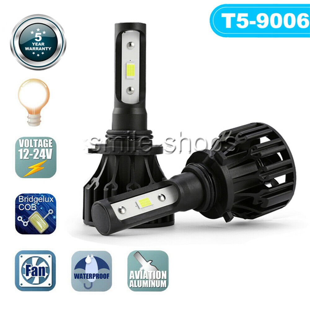 High Power 1620W 243000LM LED COB Headlight 9006 HB4 HID 6000K Bright White Bulb