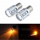 2pcs Amber 1156 BA15S P21W 5630 12-SMD LED Turn Signal Reverse Tail Light Bulbs