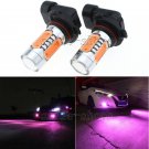 2pcs Pink/Purple 9005 HB3 7.5W High Power LED Fog Light Driving Light Bulbs DRL