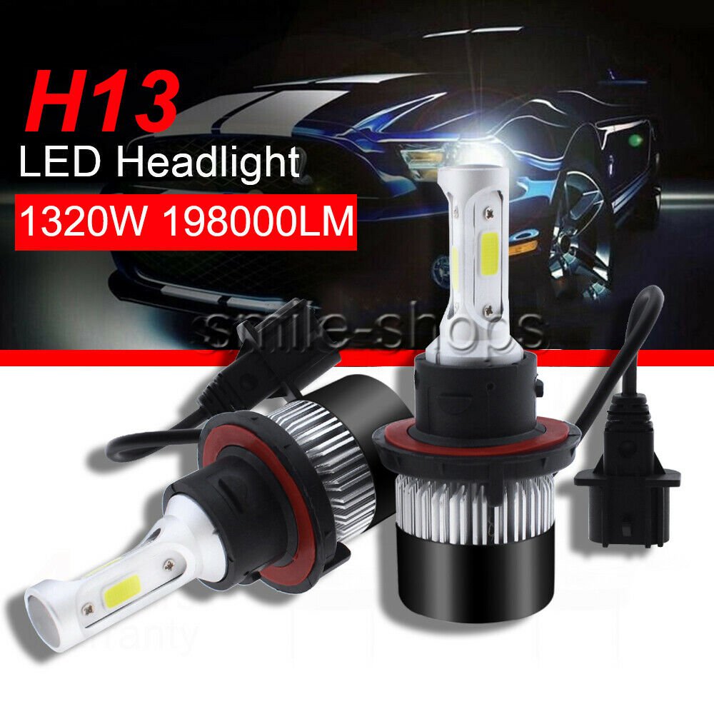 2pcs H13 LED For ATV Polaris Ranger 570 800 900 RZR 570 800 900 Headlight Bulb
