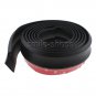 2.5Mx6CM Black Front Bumper Lip Splitter Body Spoiler Protector Rubber Universal