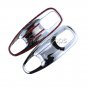 4pcs Car Chrome Cup Bowl Cover Trim Direct fit for 2010-2018 Toyota Prado FJ150