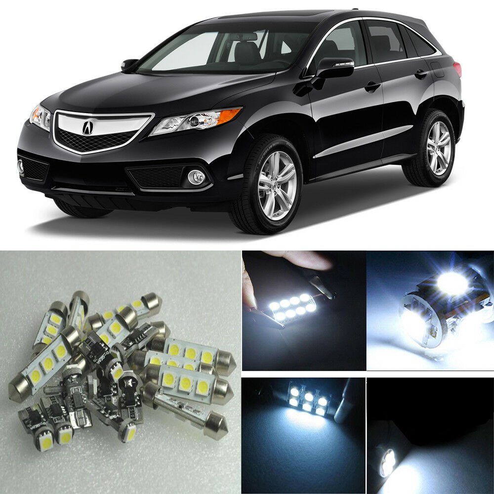 13&Atilde;�Xenon White LED Interior Light Package Kit for Acura RDX 2013-2015