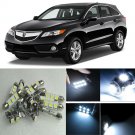 13×Xenon White LED Interior Light Package Kit for Acura RDX 2013-2015
