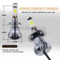 2pcs COB H7 LED Dual Color Kit 24W 2400LM Fog Light Amber White Ice Blue Purple