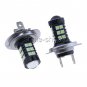 2pcs H7 3030 30SMD LED 8000K Ice-Blue Projector For Car Fog Driving Light Bulbs