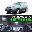 15x Bright White For Lexus LX470 1999-2007 Interior Package Car LED Bulb Lights