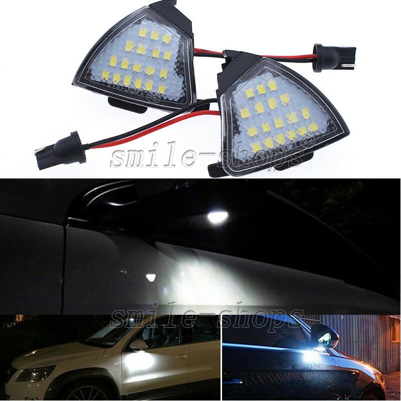 2x Error Free LED Side Mirror Puddle Light VW Golf 5 Mk5 MkV Passat B6 Jetta Eos