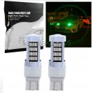 2pcs 92SMD LED Green High Power W3X16D 7443 4014 Bulb Car Daytime Running Lights