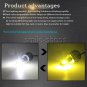 2x 880 881 COB LED White Yellow Flash Strobe Blinking Fog Light 24W 3000K/6000K