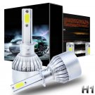 Pair H1 1300W 195000LM COB LED Headlight Kit High Beam Bulbs 6000K Power vs 200W