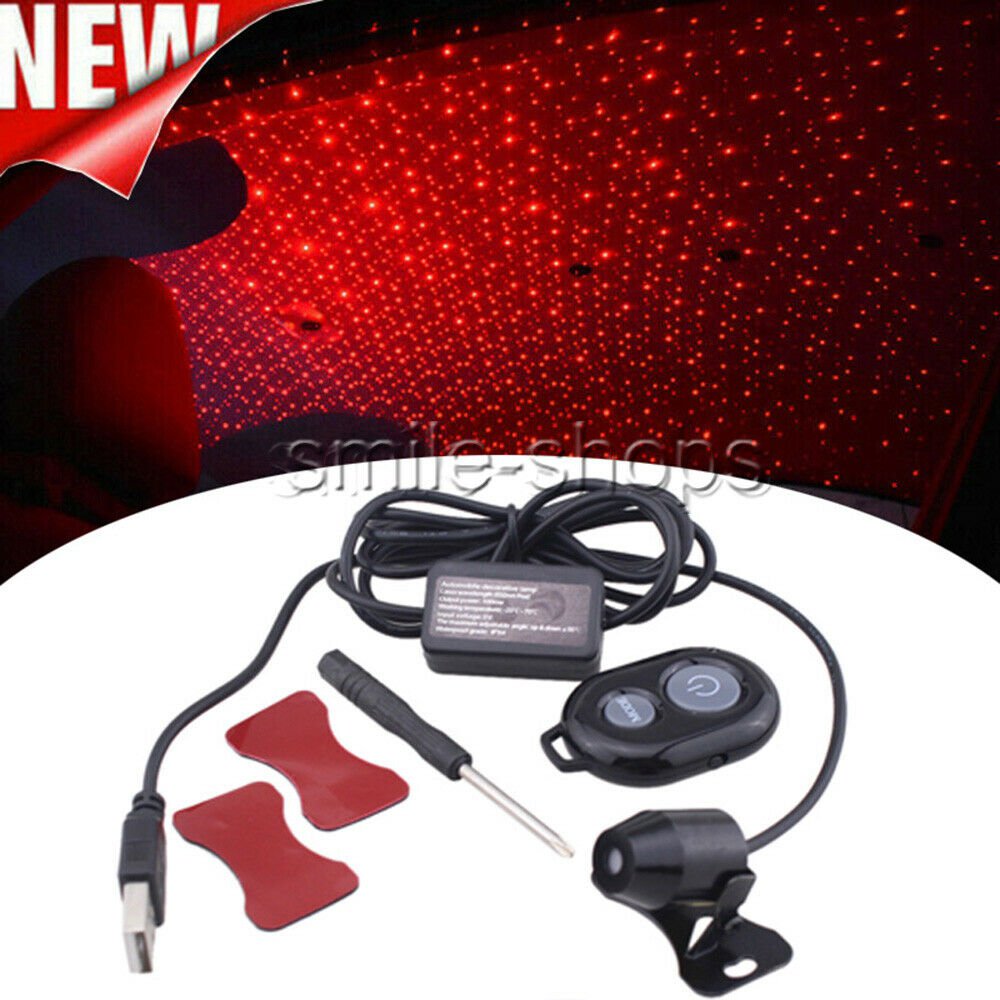 LED Atmosphere Ceiling Car USB Star Light Kit Sky Galaxy Lamp Music Sound Remote