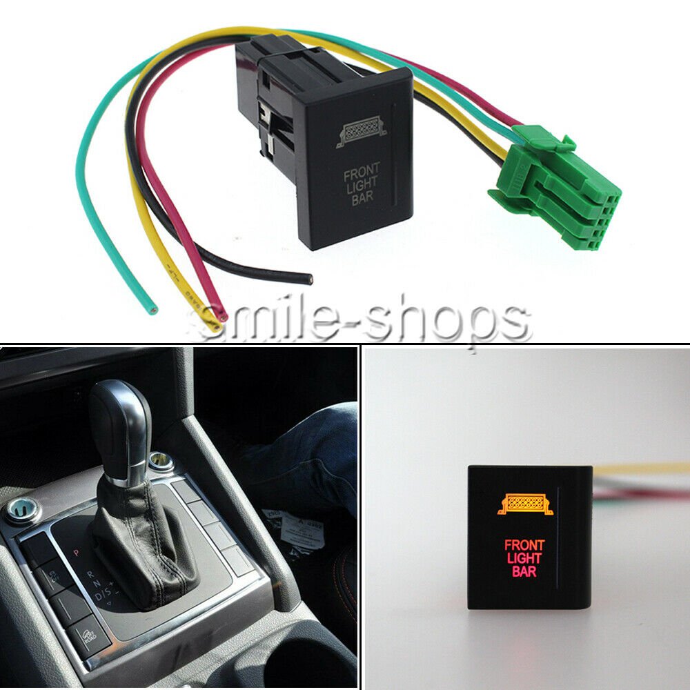 Amber/Red FRONT LIGHT BAR Push Button Switch On-off for VW Amarok Switch Right