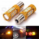 2pcs Amber 1156 7506 1156A P21W BA15S 27-SMD LED Bulbs For Car Turn Signal Light