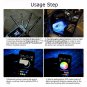 12 LED RGB Car Interior Smart Neon Light Strip Phone App Voice Control Colorful
