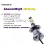 2pcs COB H7 24W 2400LM LED Fog Light Bulbs Car Driving Lamp DRL White Amber Blue