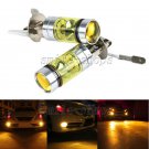 2pcs H3 Bright Amber 100W 20-SMD Cree LED Fog Light Driving Light For Car Truck