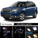10pcs Xenon White Interior LED Light Package Kit Deal For Subaru Forester 98-18