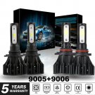 T5 9005+9006 Combo LED Headlight Bulb For Chevy Silverado 1500 2500 HD 2001-2006