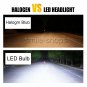 60W 8000LM 2-Sides LED H7 Headlight 6000K COB Super White bulbs Pair Waterproof