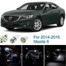 9pcs White Interior LED Light Package For 2014 2015 2016 Mazda 6 Sedan Hatchback