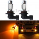 2pcs 9005 HB3 9140 11W Amber COB LED Fog Light Daytime Running Light Bulbs