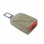 2pcs Beige Universal Car Safety Seat Belt Buckle Clip Adjust Extension Extender