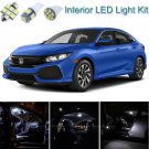 8pcs Xenon White Interior LED Light Package Kit Deal For Honda Civic 2013-2018