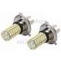 2pcs H4 HB2 9003 120-SMD Super White LED Replacement Bulbs For Car Fog Lights