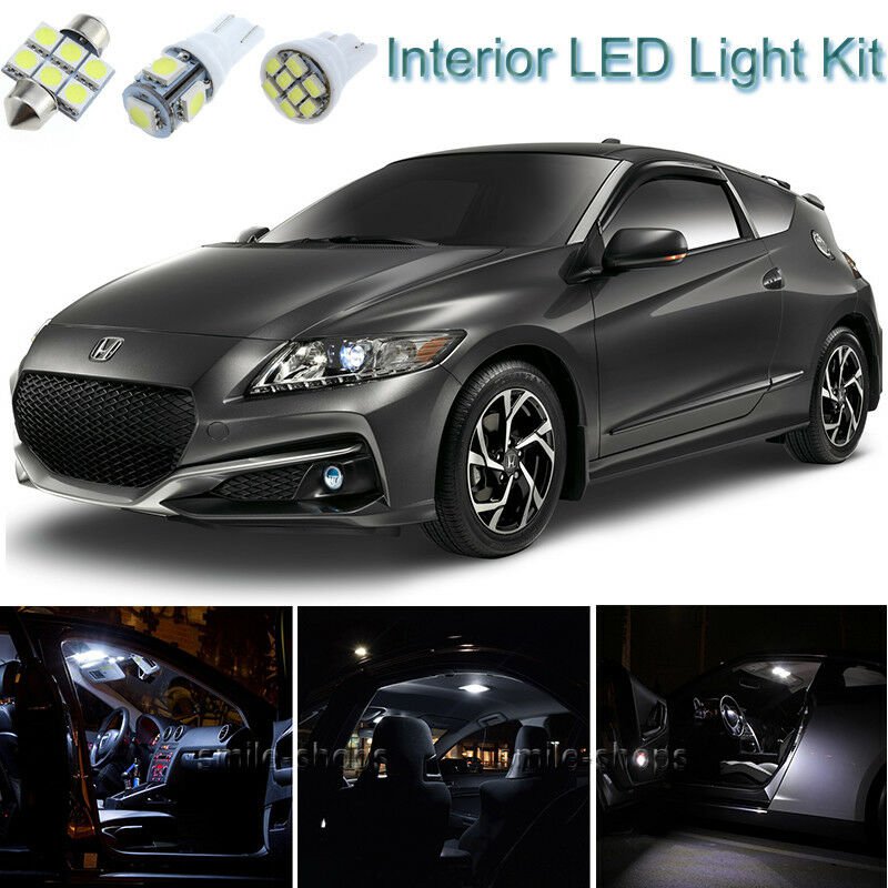 11pcs Xenon White Interior LED Light Package Kit Deal For Honda CR-Z 2011-2016