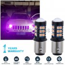 2pcs Puple Pink 1157 BAY15D 3030 High Power Daytime Running LED Light Bulbs 1152