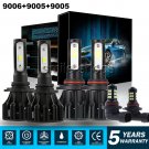 6000K LED Headlight+Fog Lights For 2003-2006 Chevy Silverado 1500 2500HD 3500HD