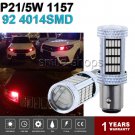 Red P21/5W 1157 BAY15D 92SMD LED Tail Bulbs DRL Lamp Car Brake light Rear Light