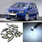 Error Free White 13pcs Interior LED Light Kit for 2003-2009 VW MK5 MKV Golf GTI