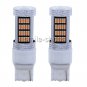 2pcs Purple Pink 7440 92SMD 4014 LED Car Light Daytime Running Lamp 7440 W3X16D