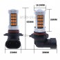2pcs 9006 HB4 Amber 4014 chip 92SMD LED Bulbs Fog Light Car Daytime Running Lamp