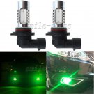 2pcs 9006 9012 LED Fog Light 7.5W Green Replacement Bulb DRL Daytime Light Bulbs